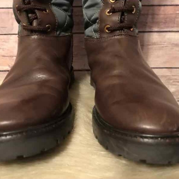 Tory Burch Quilted Leather Riding Boots - Picture 5 of 8